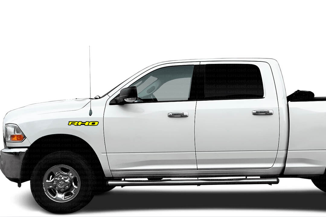 Dodge emblem for fenders with RHO logo Dodge emblems decoinfabric