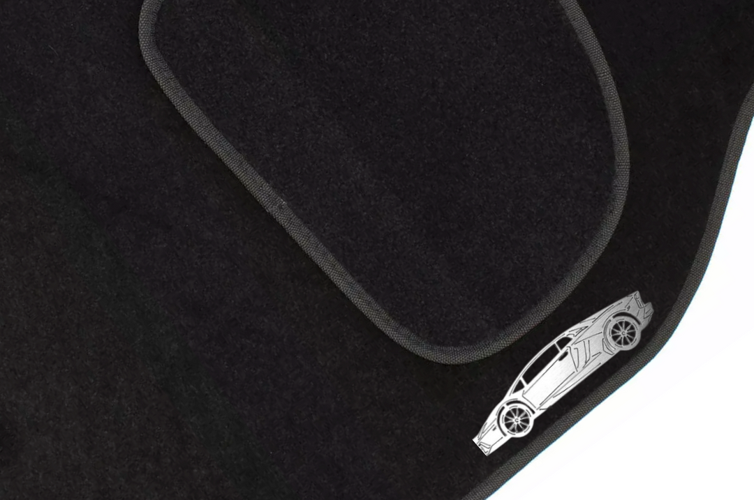Lamborghini Aventador (2011+) Floor Mat Emblem Set – Stainless Steel Badges Car Mats Badges Decoin