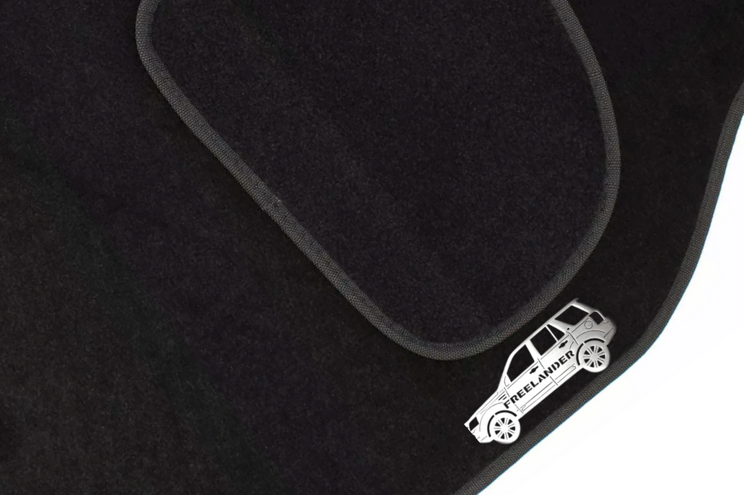 Land Rover Freelander II (2006+) Floor Mat Emblem Set – Stainless Steel Badges Car Mats Badges Decoin
