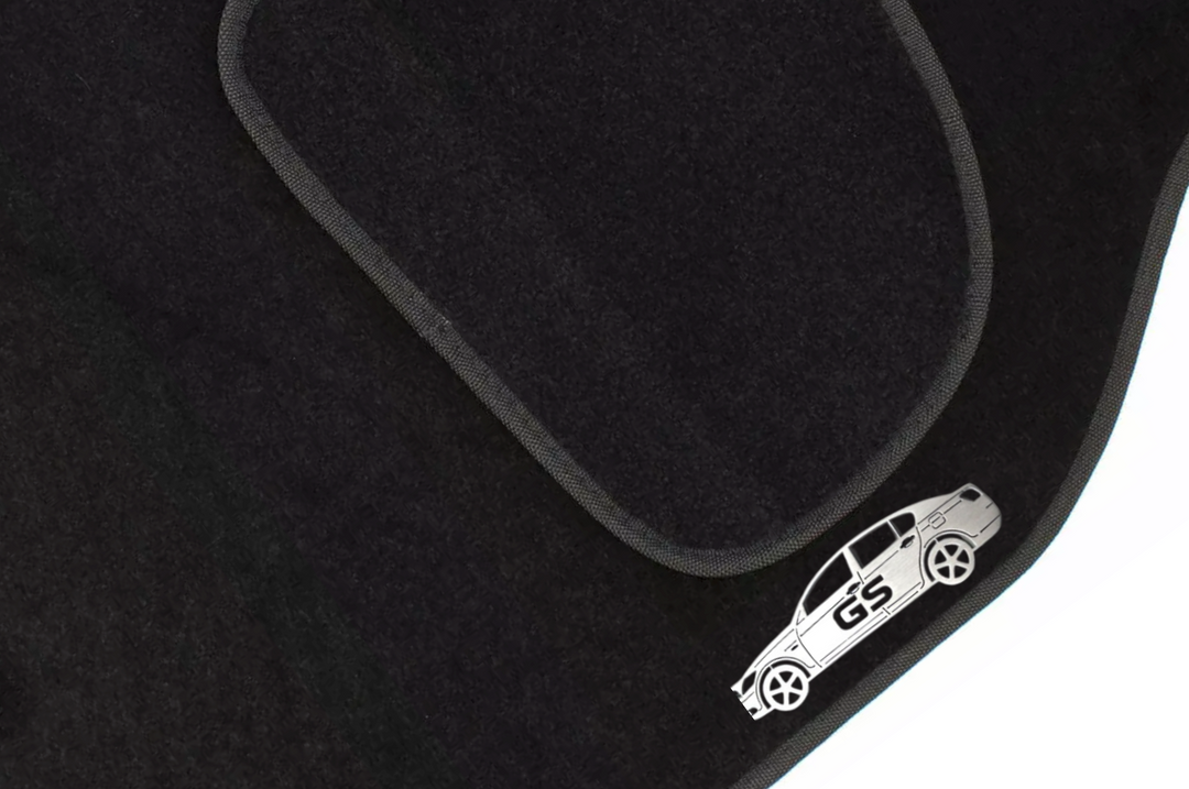 Lexus GS III (2005-2012) Floor Mat Emblem Set – Stainless Steel Badges Car Mats Badges Decoin