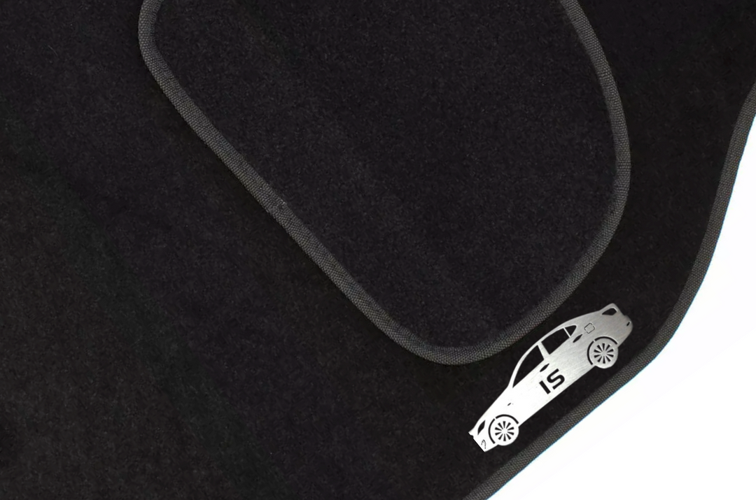 Lexus IS II (2005-2013) Floor Mat Emblem Set – Stainless Steel Badges Car Mats Badges Decoin