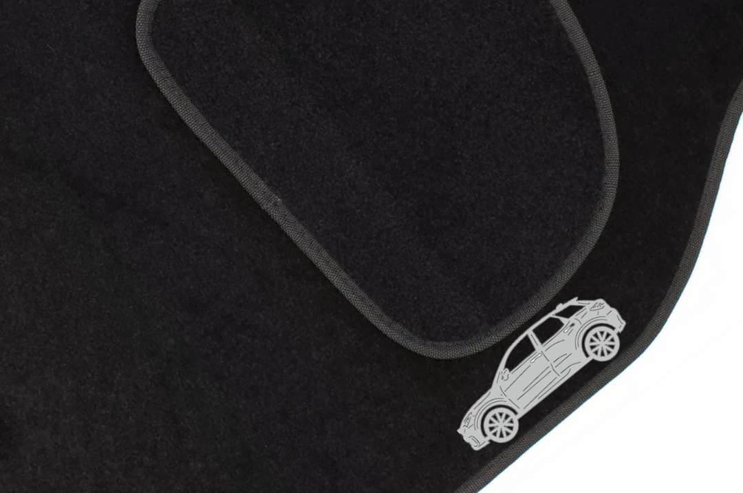 Lexus LBX (2024+) Floor Mat Emblem Set – Stainless Steel Badges Car Mats Badges Decoin