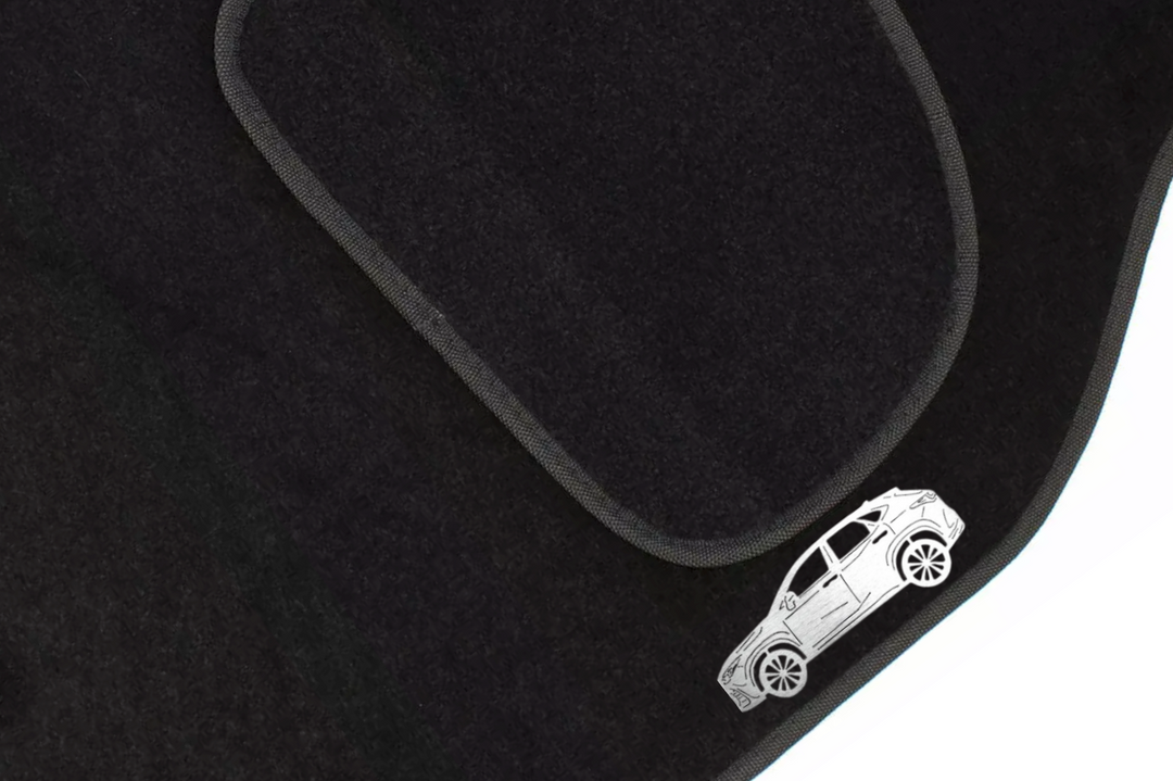 Lexus NX II (2021+) Floor Mat Emblem Set – Stainless Steel Badges Car Mats Badges Decoin