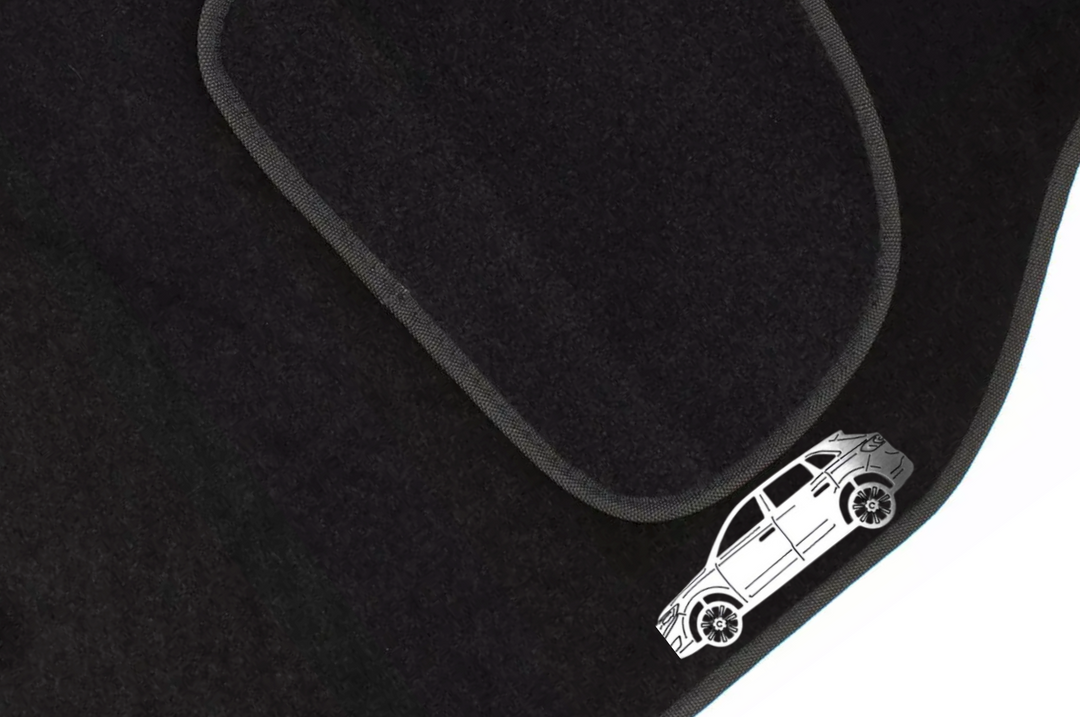 Lincoln MKX II (2016-2018) Floor Mat Emblem Set – Stainless Steel Badges Car Mats Badges Decoin