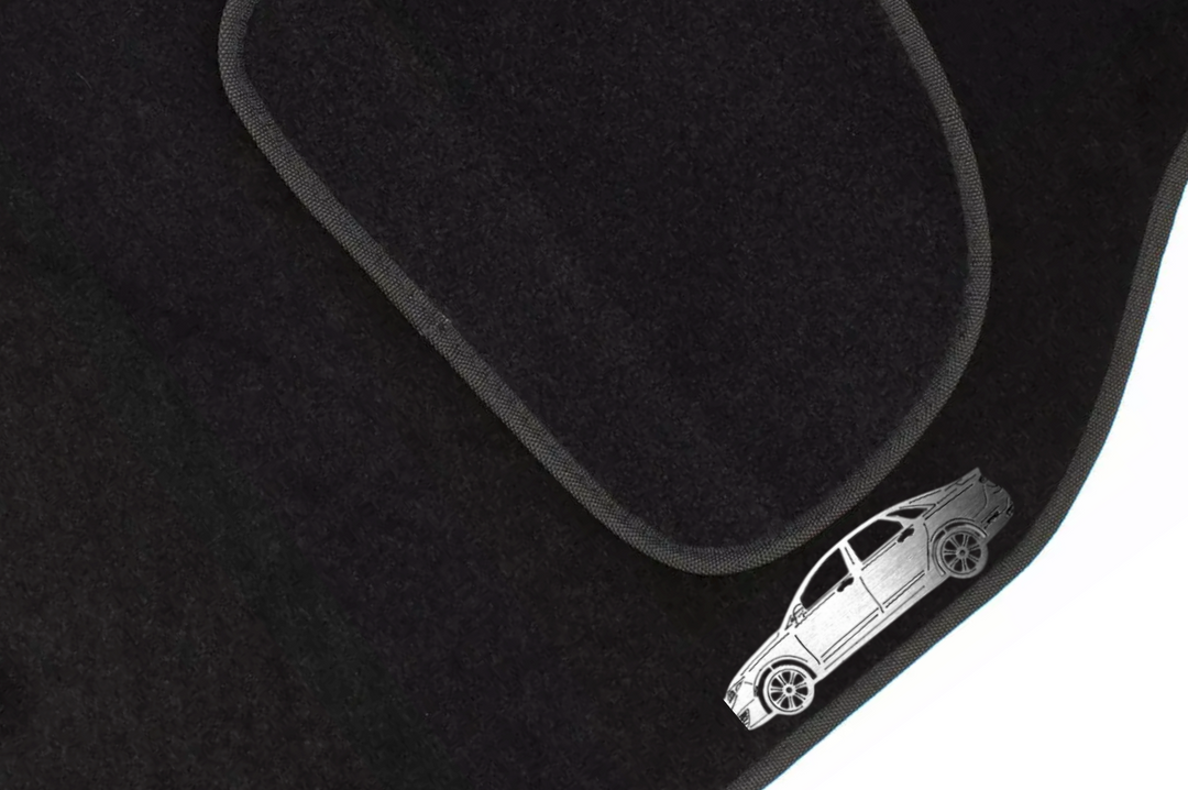 Lincoln MKZ II (2013-2017) Floor Mat Emblem Set – Stainless Steel Badges Car Mats Badges Decoin