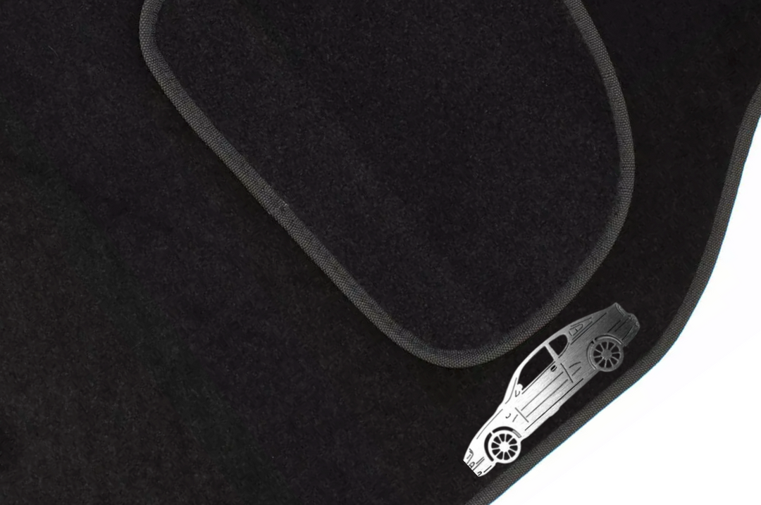 Maserati 3200 GT (1998-2001) Floor Mat Emblem Set – Stainless Steel Badges Car Mats Badges Decoin
