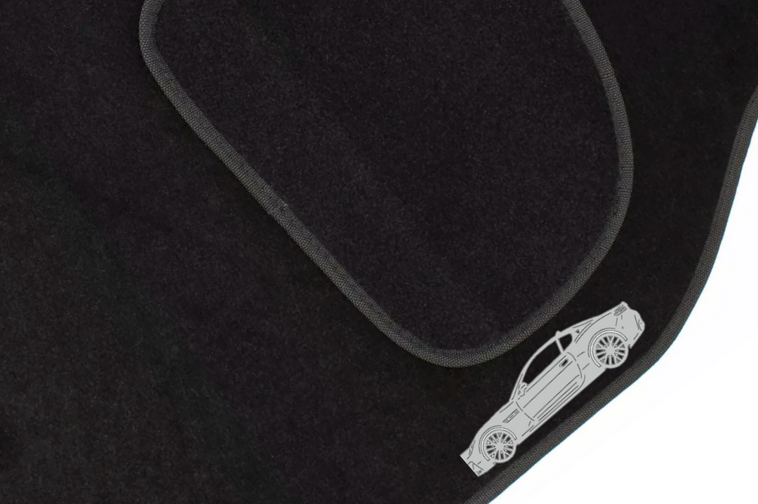 Maserati GranTurismo II (2023+) Floor Mat Emblem Set – Stainless Steel Badges Car Mats Badges Decoin