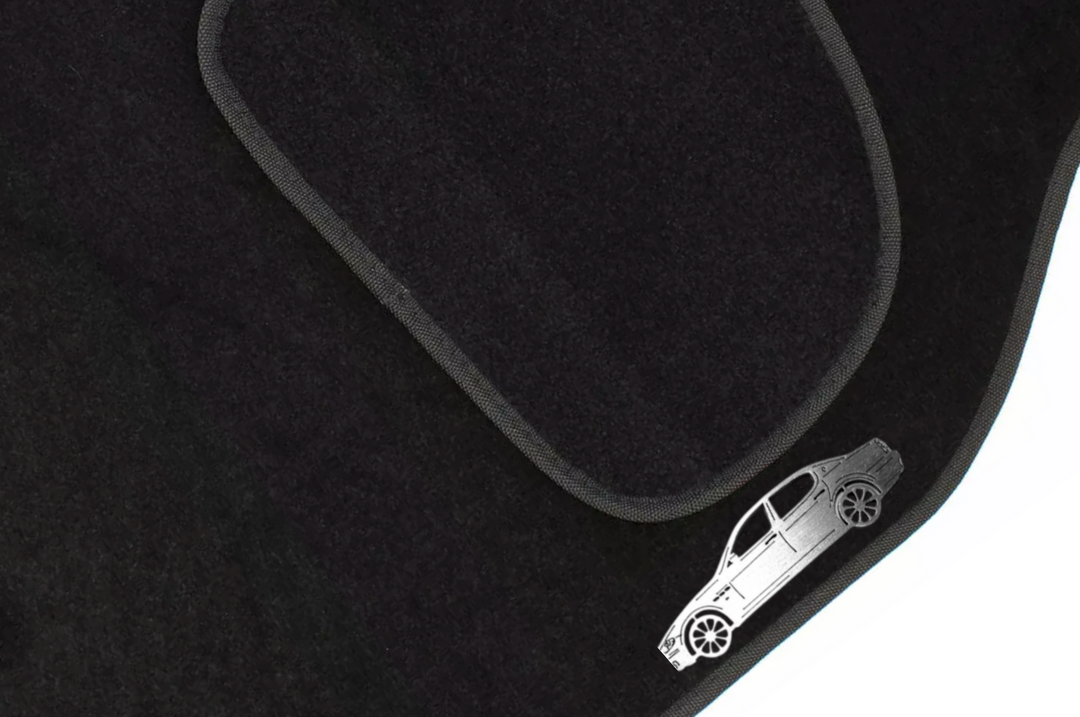 Maserati Quattroporte V (2003-2013) Floor Mat Emblem Set – Stainless Steel Badges Car Mats Badges Decoin