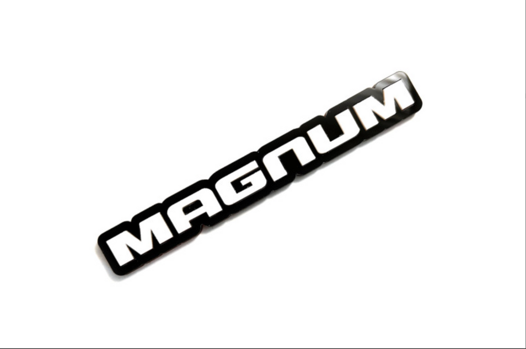 Dodge tailgate trunk rear emblem with Magnum logo Dodge emblems decoinfabric