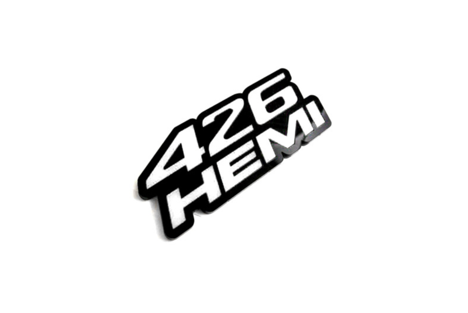 Dodge tailgate trunk rear emblem with 426 HEMI logo (Type 2) Dodge emblems decoinfabric