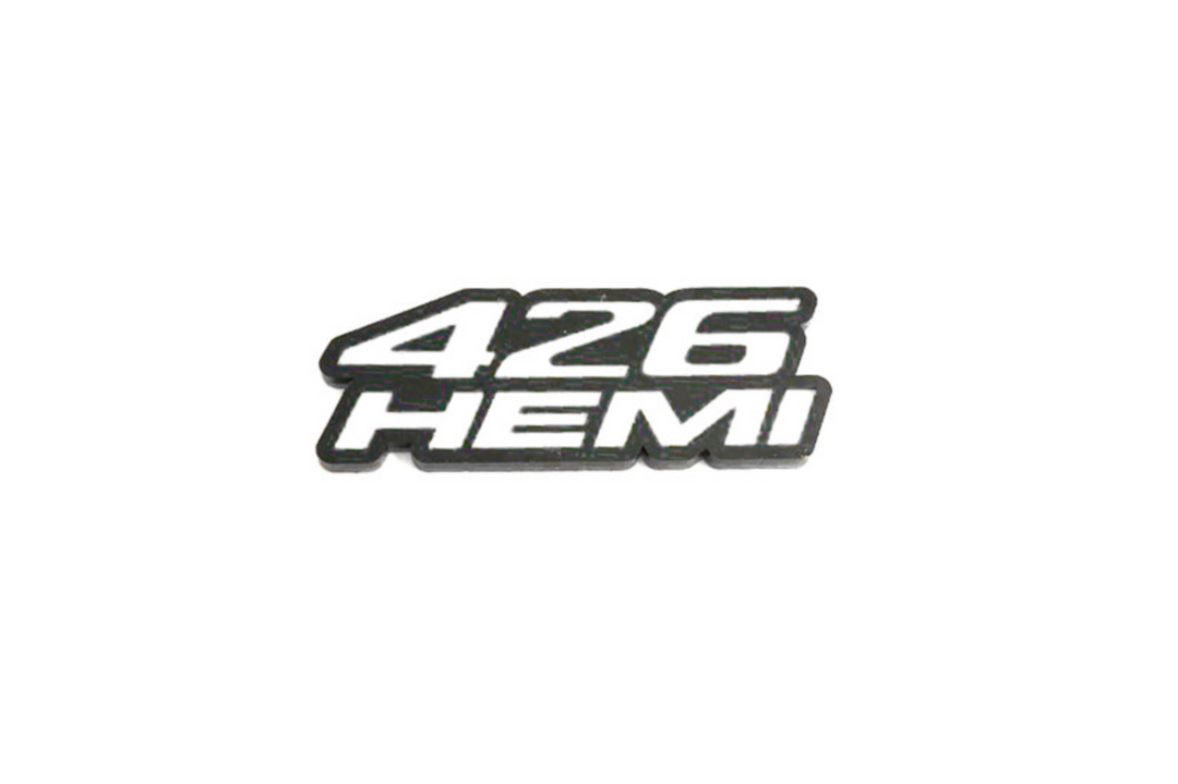 Dodge tailgate trunk rear emblem with 426 HEMI logo (Type 2) Dodge emblems decoinfabric