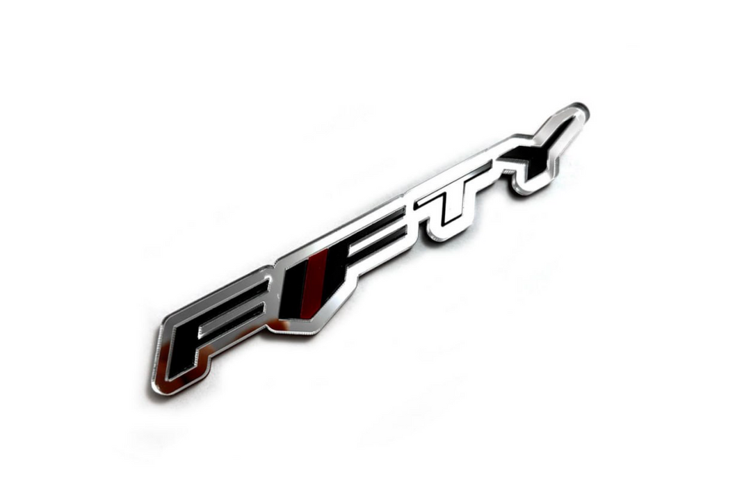 Chevrolet Camaro tailgate trunk rear emblem with Fifty logo Chevrolet emblems decoinfabric