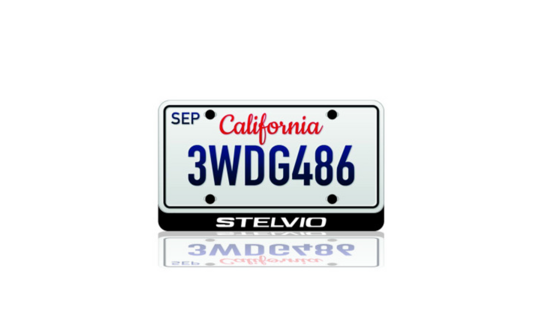 LED License Plate Badge for Alfa Romeo Stelvio Acura LED License Plate Decoin