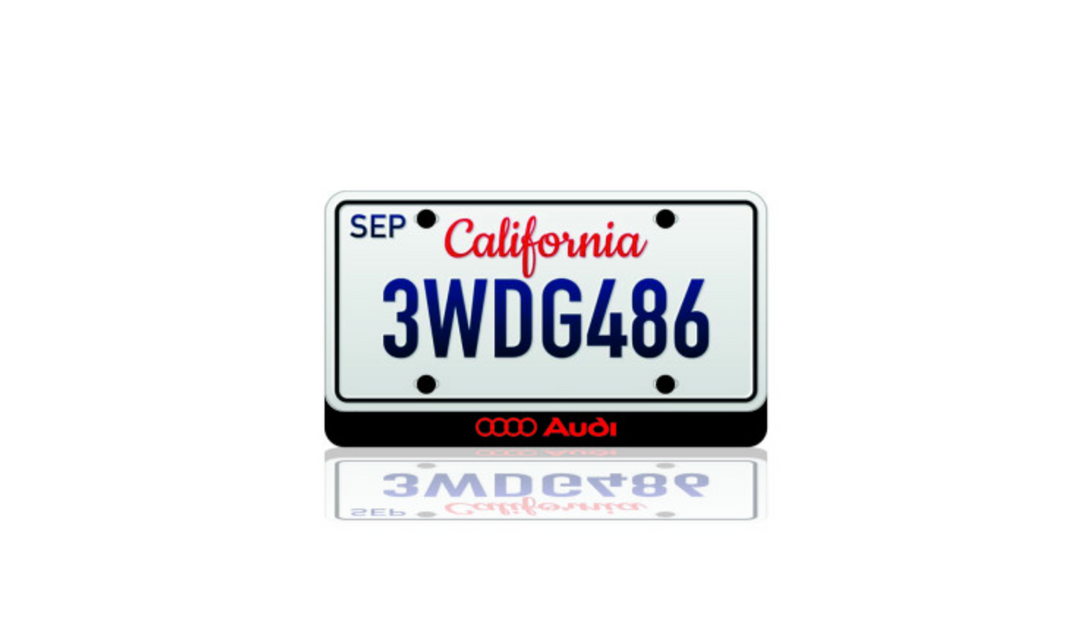 LED License Plate Badge for Audi – Backlit Frame for A3, A4, Q5, Q7, e-tron & More LED License Plate Decoin