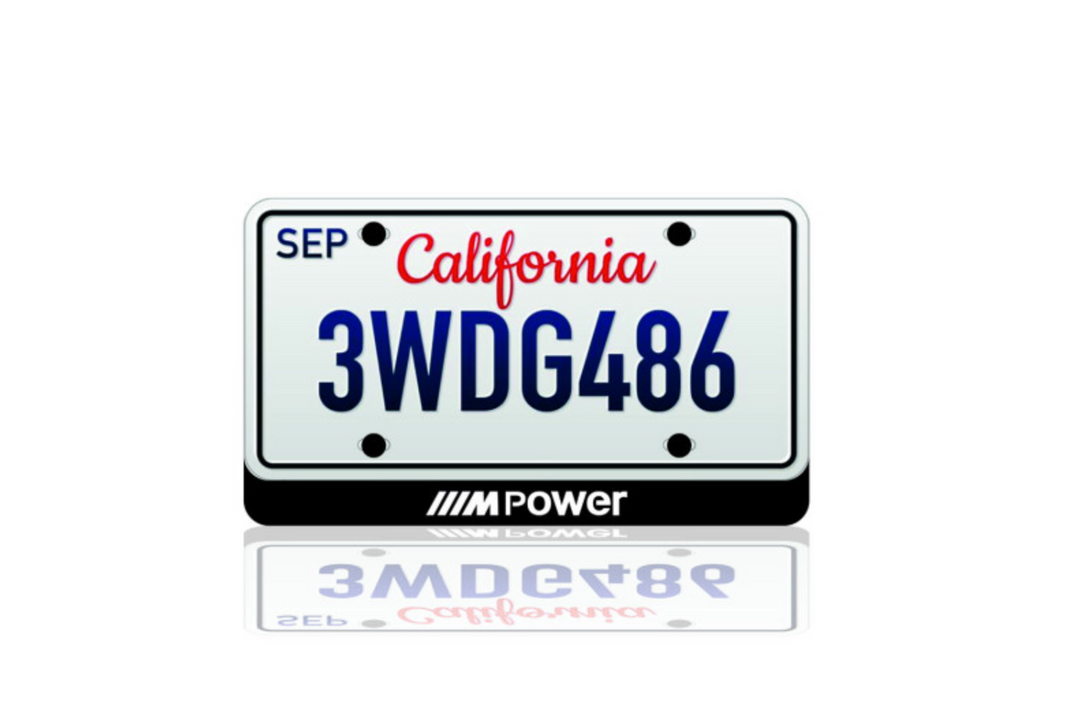 LED License Plate Badge for BMW X5 M – Backlit Emblem for High-Performance Luxury SUVs LED License Plate Decoin
