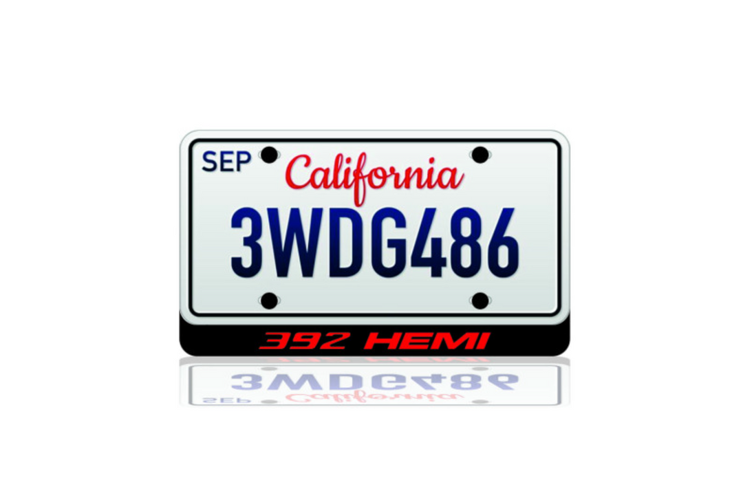LED License Plate Badge for Chrysler 392 HEMI – Backlit Emblem for 300 SRT & Custom Builds LED License Plate Decoin