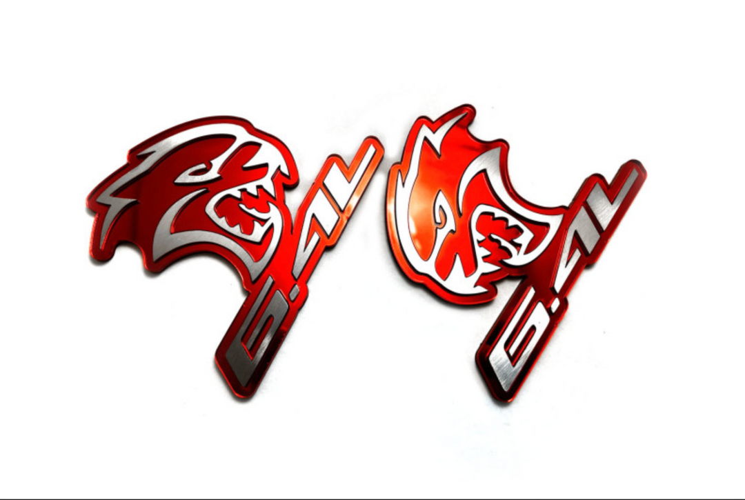 Chrysler emblem for fenders with Hellcat 6.4L logo Chrysler emblems decoinfabric