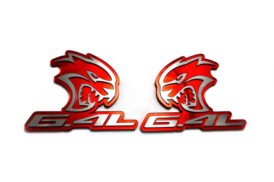 Chrysler emblem for fenders with Hellcat 6.4L logo Chrysler emblems decoinfabric