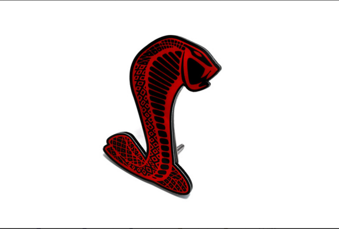 Ford tailgate trunk rear emblem with Mustang Snake logo Ford emblems decoinfabric