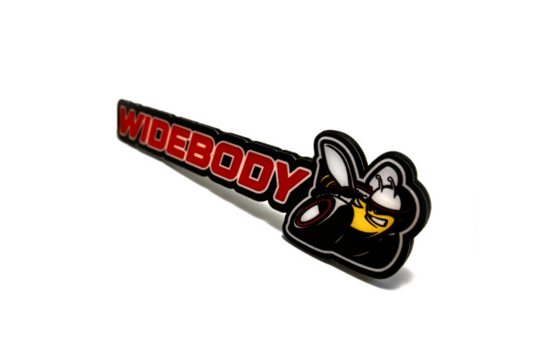 Dodge Challenger trunk rear emblem between tail lights with Widebody Scatpack logo Dodge emblems decoinfabric