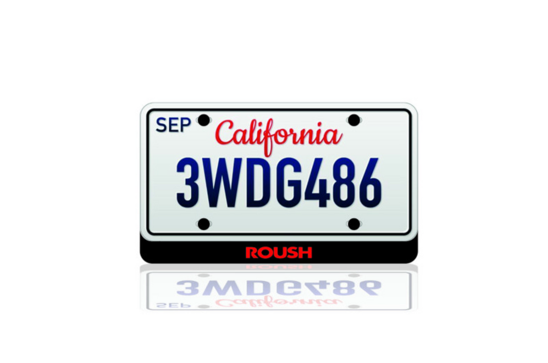 LED License Plate Badge for Roush Ford – Illuminated Custom Frame for Performance Builds LED License Plate Decoin