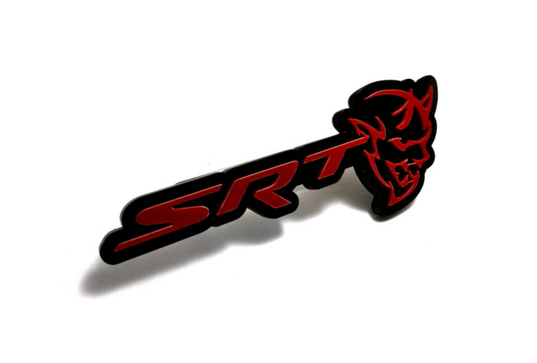 Dodge Challenger trunk rear emblem between tail lights with SRT Demon logo Dodge emblems decoinfabric