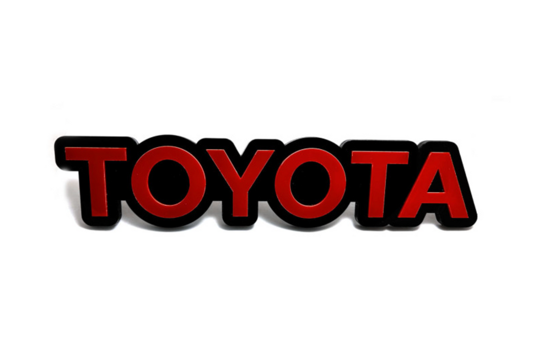 Toyota FJ Cruiser tailgate trunk rear emblem with Toyota logo Toyota emblems decoinfabric