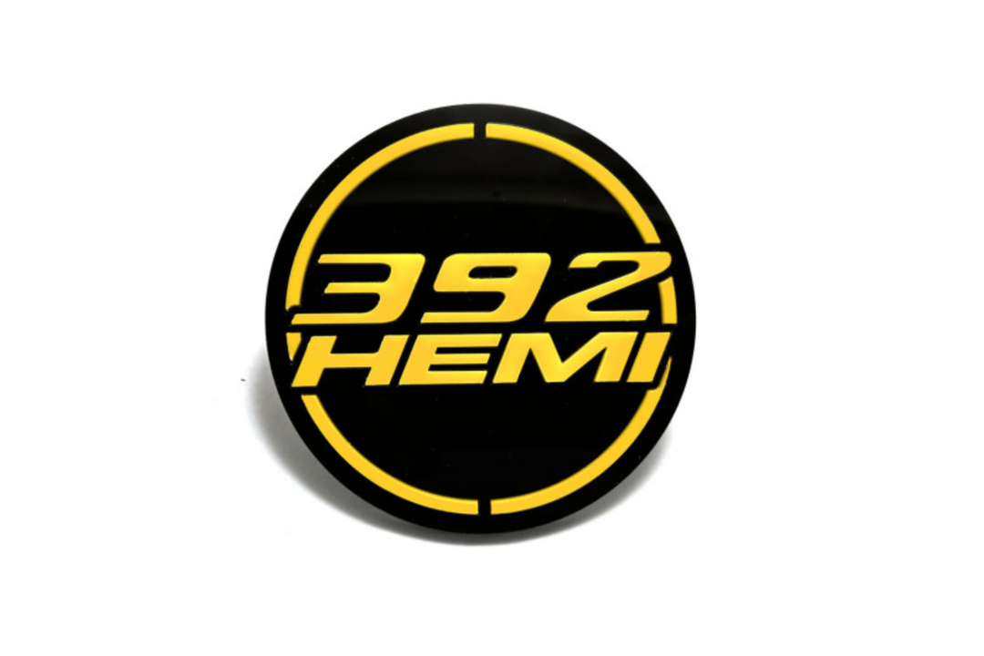 Dodge tailgate trunk rear emblem with 392 HEMI logo Dodge emblems decoinfabric