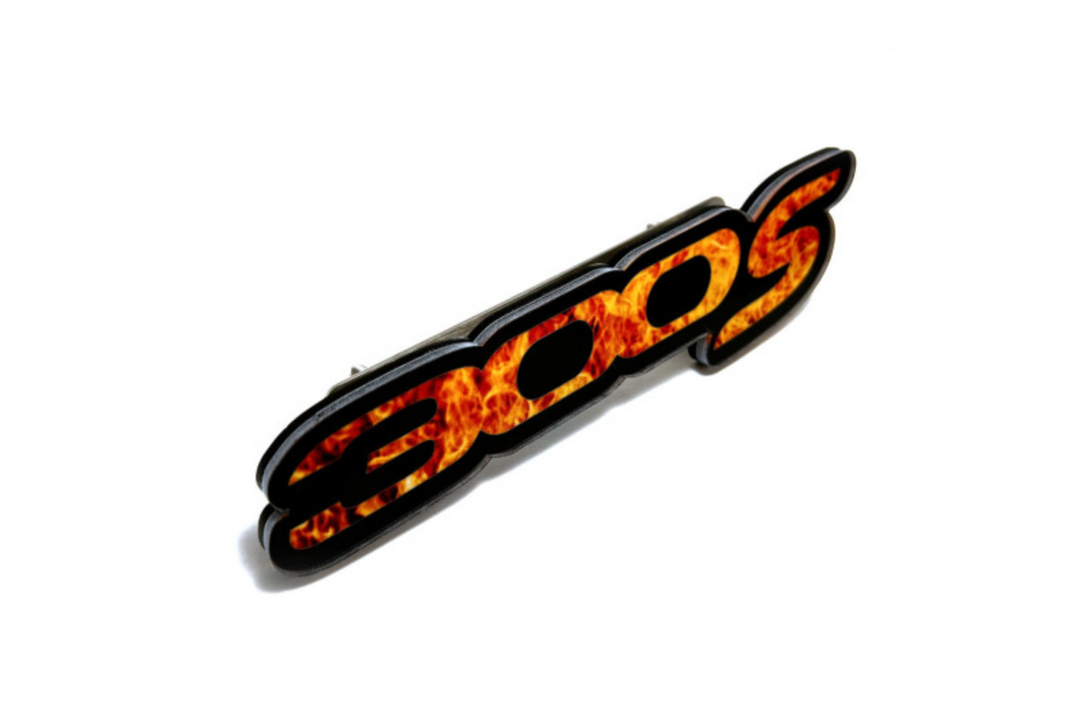 Chrysler tailgate trunk rear emblem with 300S Fire logo Chrysler emblems decoinfabric
