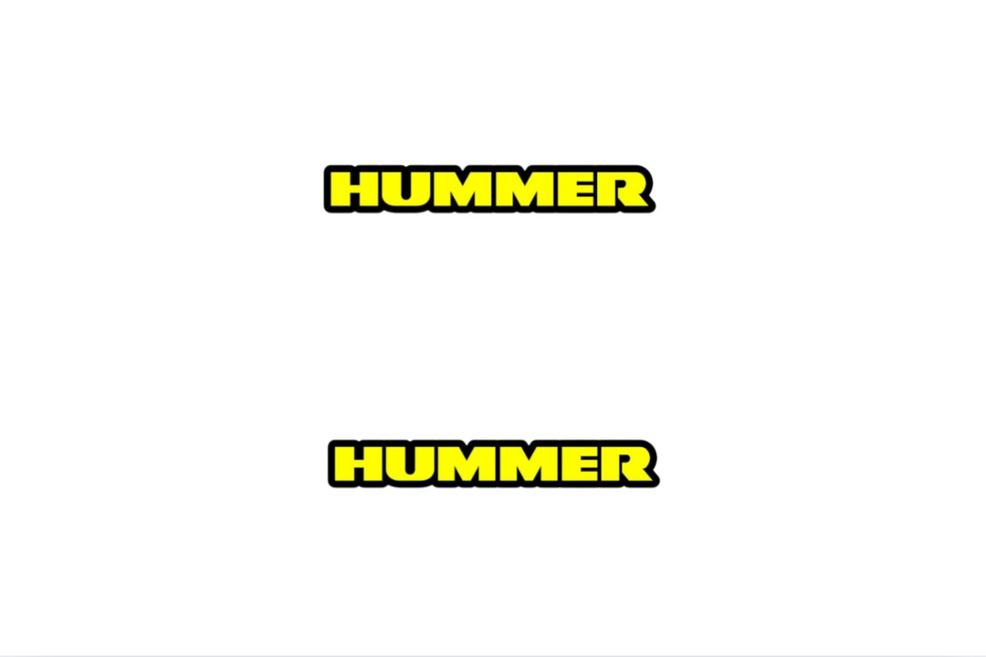 Hummer Emblem & Badges set with HUMMER logo Hummer emblems decoinfabric