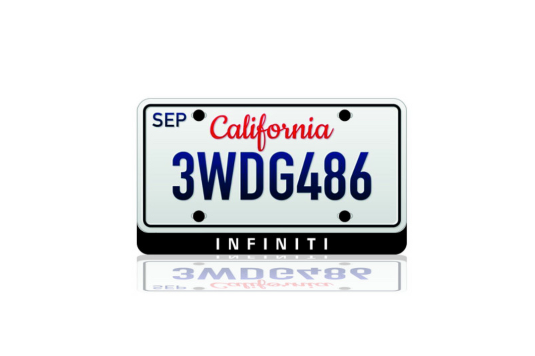 LED License Plate Badge for Infiniti – Illuminated Rear Emblem with INFINITI Logo LED License Plate Decoin