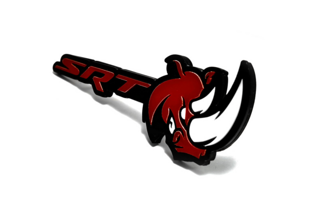 DODGE Radiator grille emblem with SRT Rhino logo Dodge emblems decoinfabric