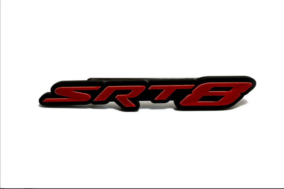 Chrysler tailgate trunk rear emblem with SRT8 logo (Type 5) Chrysler emblems decoinfabric