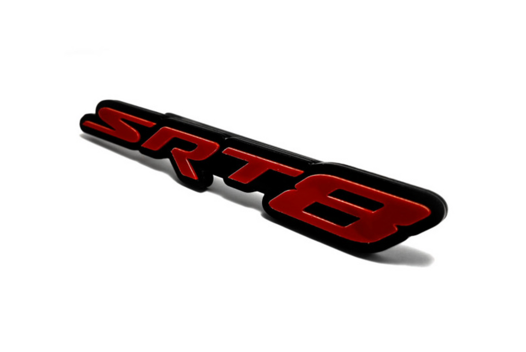 Chrysler tailgate trunk rear emblem with SRT8 logo (Type 5) Chrysler emblems decoinfabric
