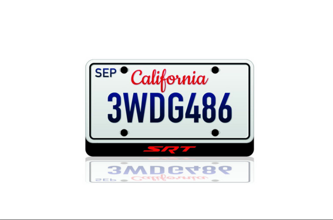 LED License Plate Badge for Jeep SRT – Illuminated Rear Emblem with SRT Logo LED License Plate Decoin