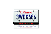 LED License Plate Badge for Jeep Trackhawk – Illuminated Rear Emblem with TRACKHAWK Logo LED License Plate Decoin