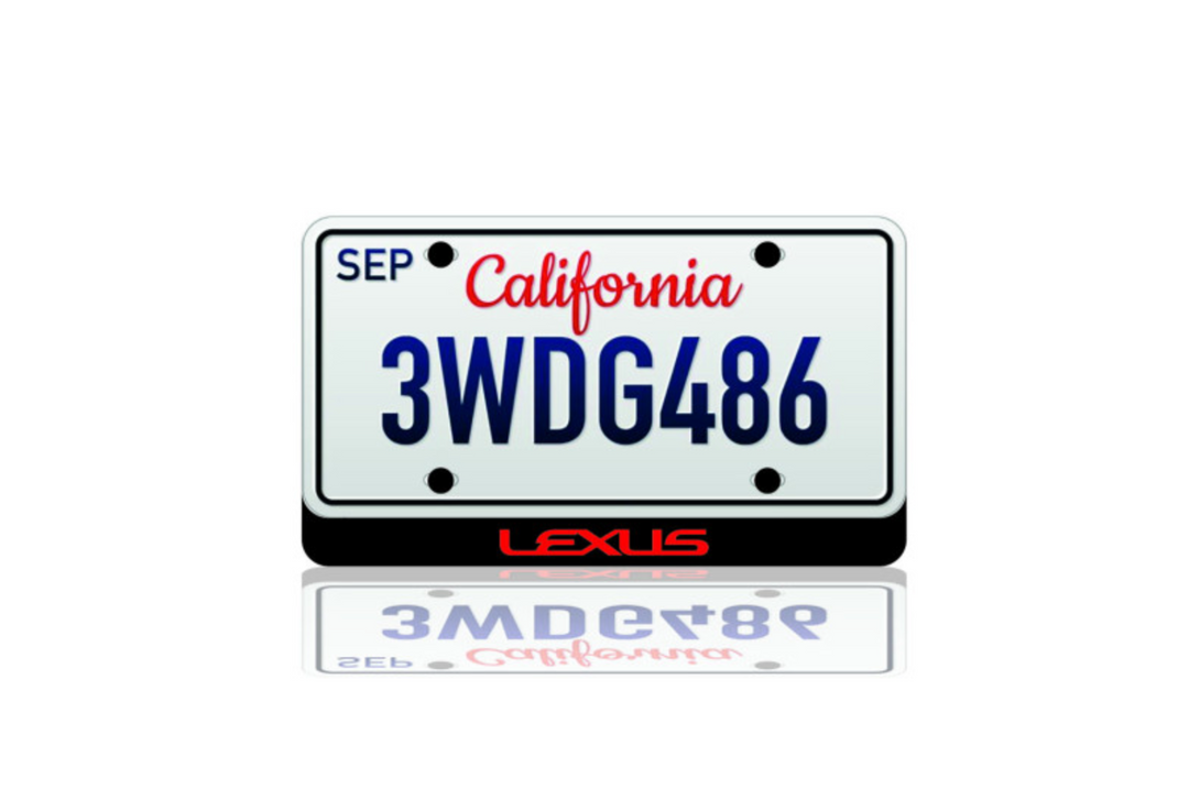 LED License Plate Badge for Lexus – Illuminated Rear Emblem with LEXUS Logo LED License Plate Decoin
