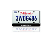 LED License Plate Badge for Lincoln – Illuminated Rear Emblem with LINCOLN Logo LED License Plate Decoin