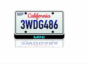 LED License Plate Badge for MINI – Illuminated Rear Emblem with MINI Logo LED License Plate Decoin