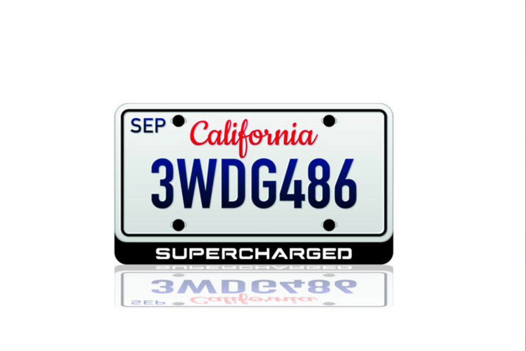 LED License Plate Badge for Range Rover – Illuminated Rear Emblem with SUPERCHARGED Logo LED License Plate Decoin