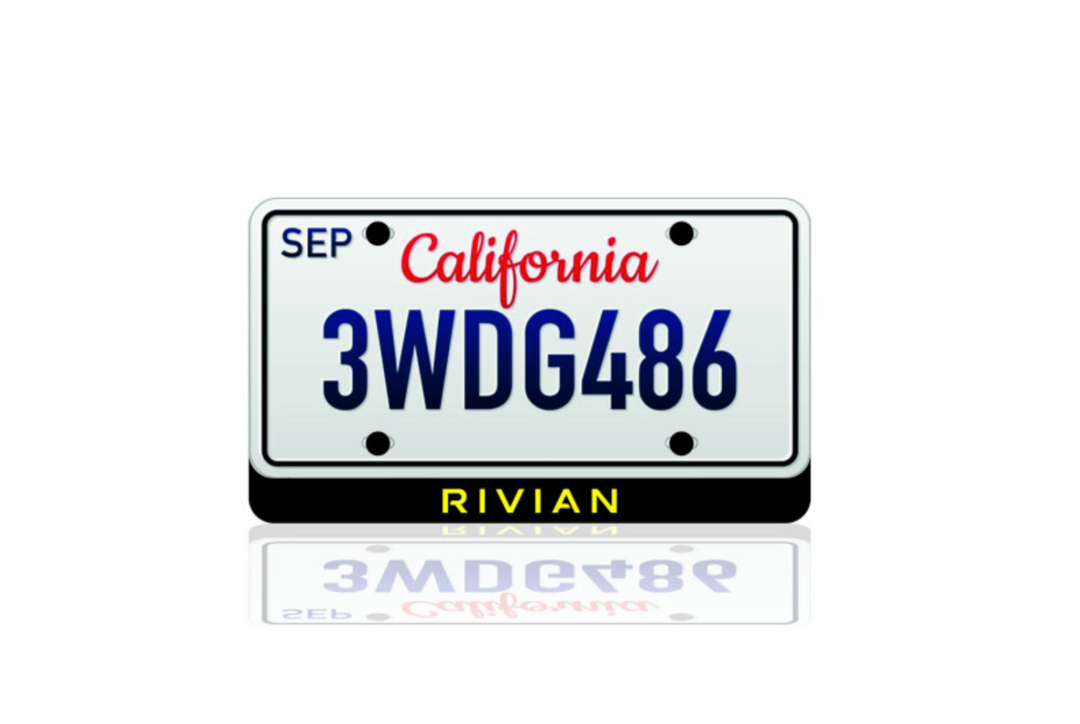 LED License Plate Badge for Rivian – Illuminated Rear Emblem with RIVIAN Logo LED License Plate Decoin