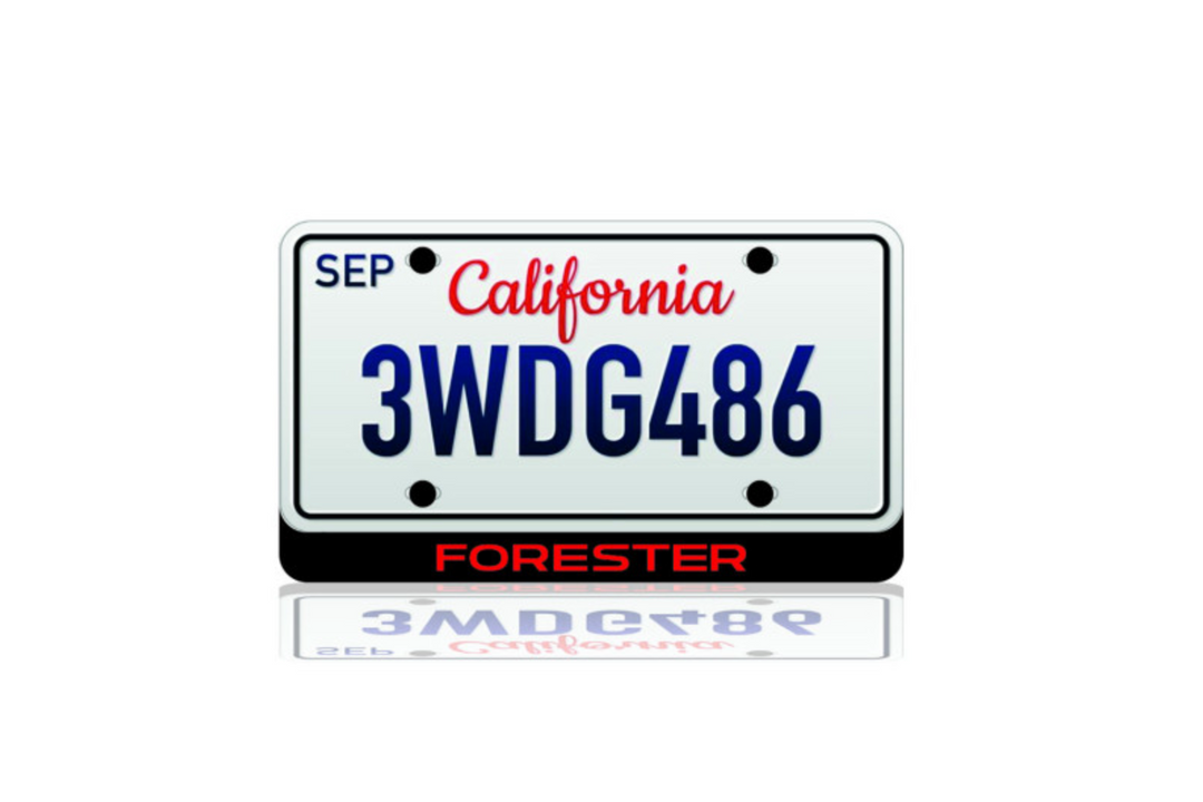 LED License Plate Badge for Subaru Forester – Illuminated Rear Emblem with FORESTER Logo LED License Plate Decoin