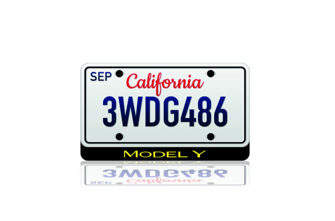 LED License Plate Badge for Tesla Model Y – Illuminated Rear Emblem with MODEL Y Logo LED License Plate Decoin