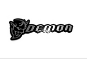 Dodge Challenger trunk rear emblem between tail lights with Demon logo (type 2) Dodge emblems decoinfabric