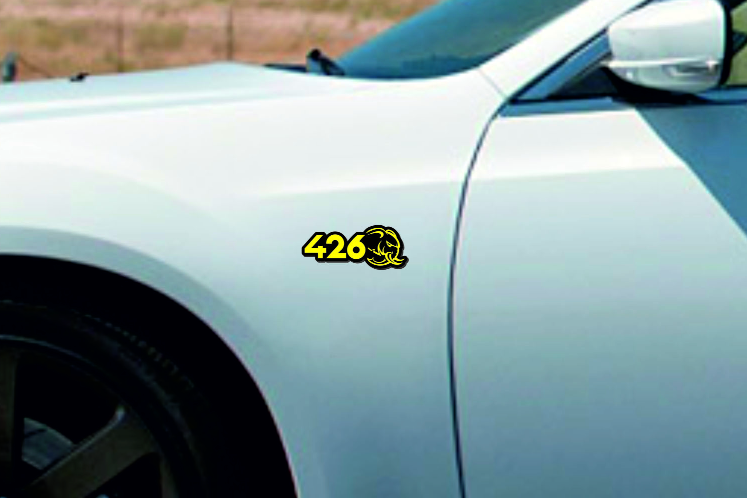 Chrysler emblem for fenders with 426 Hellephant logo Chrysler emblems decoinfabric
