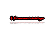 Dodge tailgate trunk rear emblem with Hennessey logo Dodge emblems decoinfabric