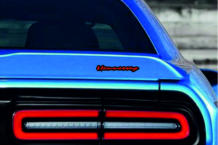 Dodge tailgate trunk rear emblem with Hennessey logo Dodge emblems decoinfabric