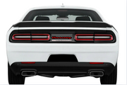 Dodge Challenger trunk rear emblem between tail lights with Hennessey logo Dodge emblems decoinfabric