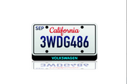 LED License Plate Badge for Volkswagen – Illuminated Rear Emblem with VOLKSWAGEN Logo LED License Plate Decoin