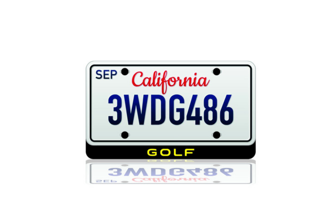 LED License Plate Badge for Volkswagen Golf VIII 2020+ – Illuminated Rear Emblem with GOLF Logo LED License Plate Decoin